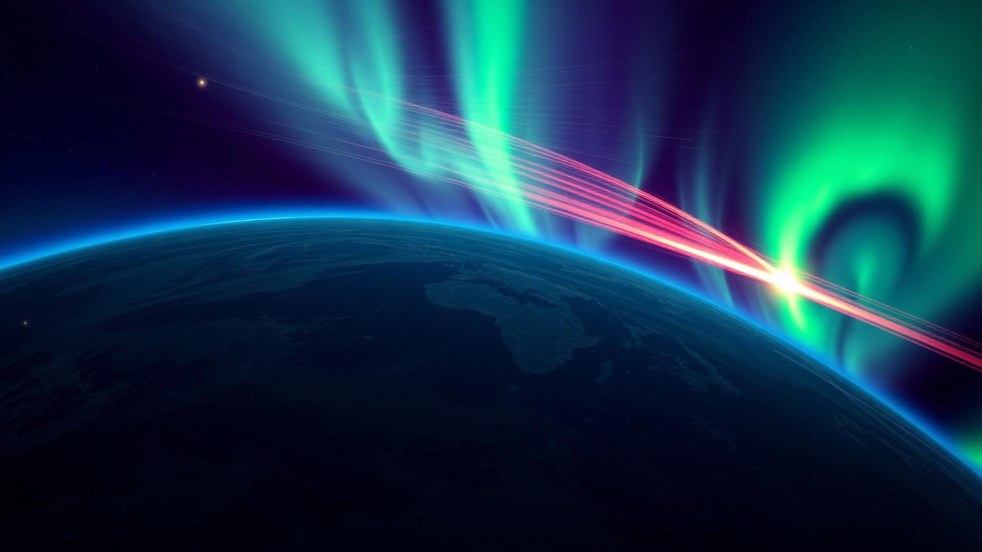 Space weather aurora
